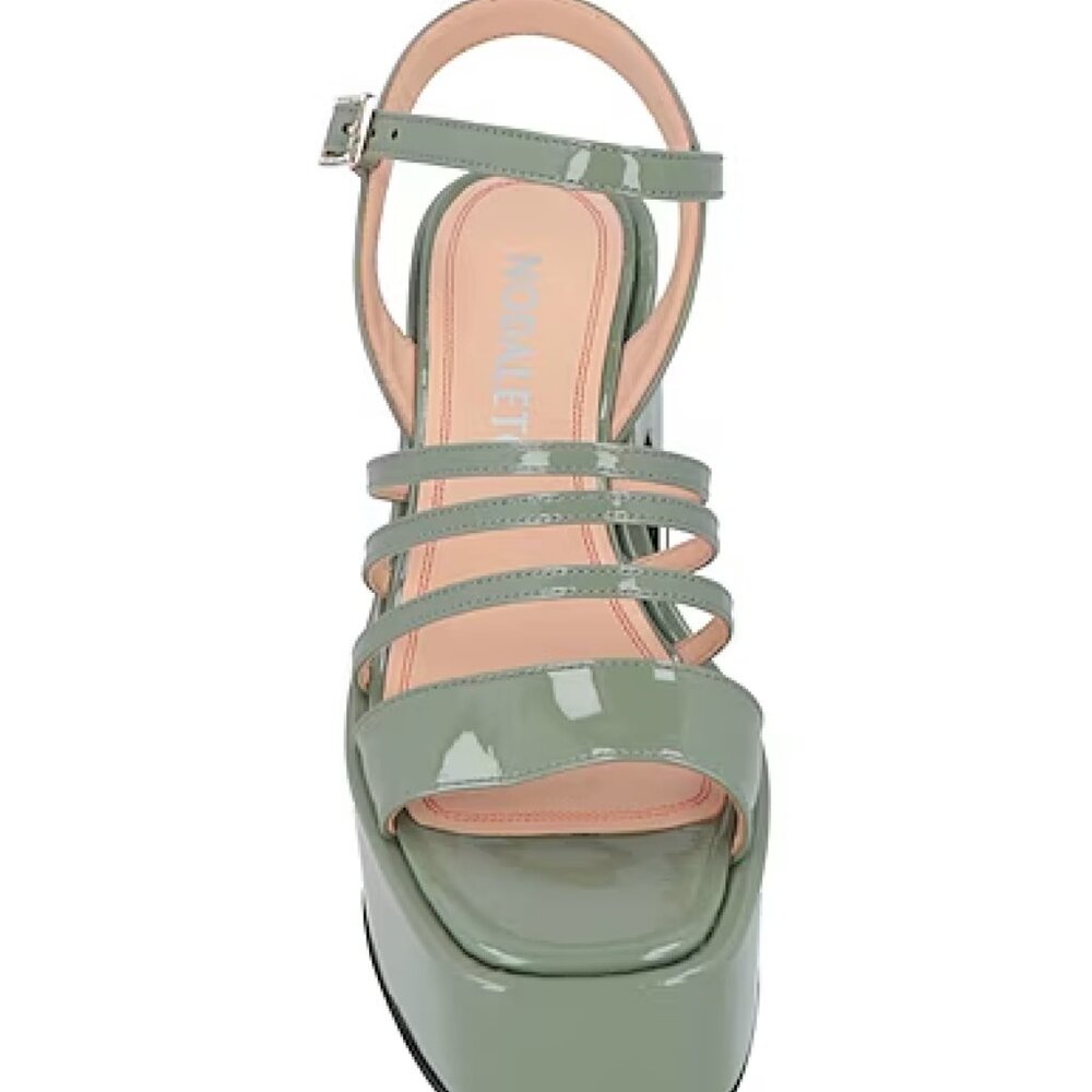 NODALETO Sage Green Platform Heels - Size 8 US - Picture 5 of 10